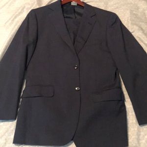 Joseph A Banks navy pinstripe